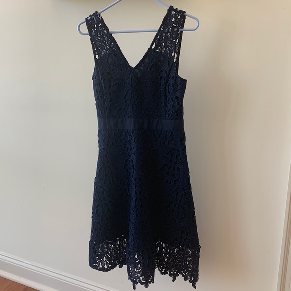 Banana Republic | Dresses | Banana Republic Blue Lace Dress Size 2 Worn  Once | Poshmark